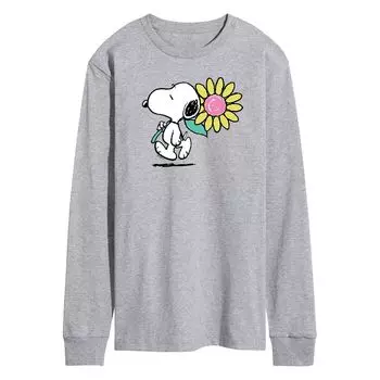 Мужская рубашка арахис Snoopy Daisy с длинным рукавом Licensed Character