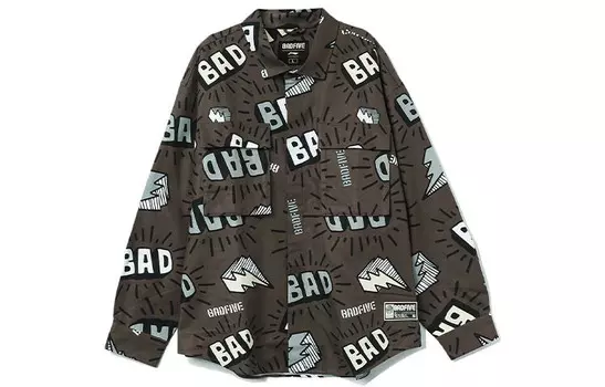 Мужская рубашка Badfive темно-серая Lining, черный