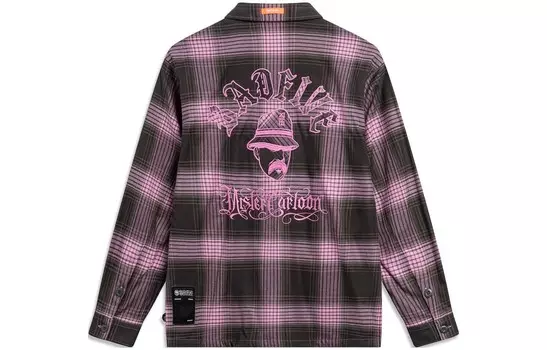 Мужская рубашка Badfive темно-серая/розовая Lining, темно-серый