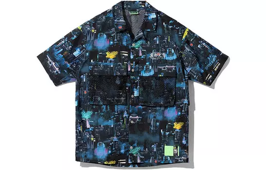 Мужская рубашка Badfive темно-синяя Lining, темно-синий