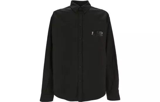 Рубашка мужская Balenciaga Logo Detailed, черный