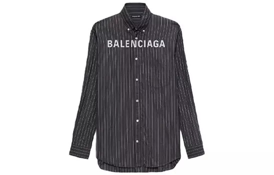Мужская рубашка Balenciaga, цвет Black