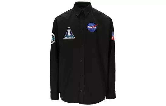 Рубашка мужская Balenciaga Nasa, черный
