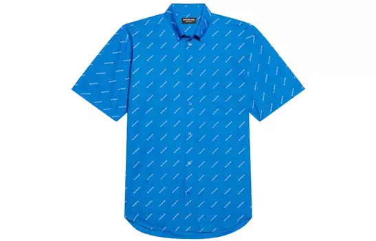 Мужская рубашка Balenciaga, синий