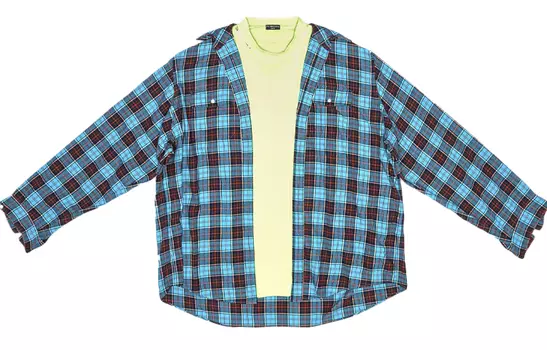 Мужская рубашка Balenciaga, синий