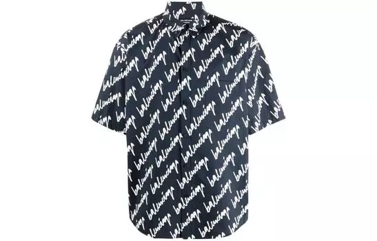 Мужская рубашка Balenciaga, синий