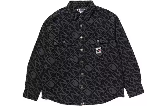 Мужская рубашка Bape A Bathing Ape, черный