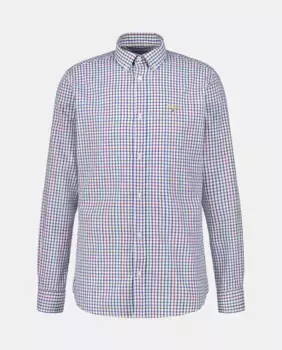 Мужская рубашка без кармана и воротника на пуговицах Barbour, мультиколор