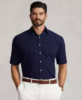 Мужская рубашка Big & Tall из пике Polo Ralph Lauren, синий