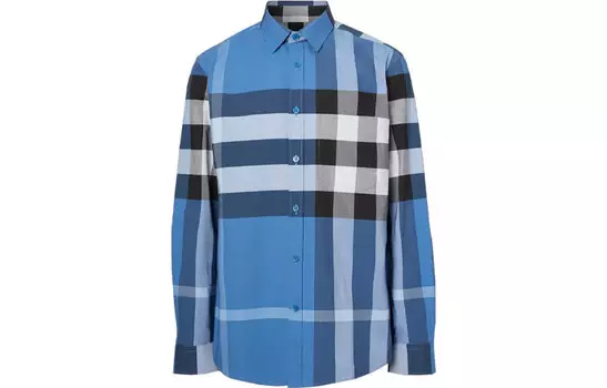 Мужская рубашка Burberry, цвет Blue