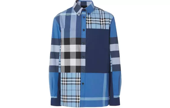 Мужская рубашка Burberry, цвет Blue
