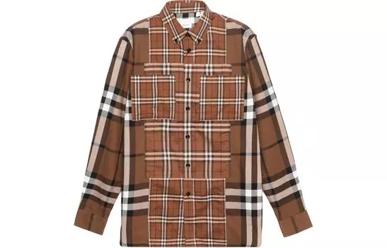 Мужская рубашка Burberry, цвет Brown