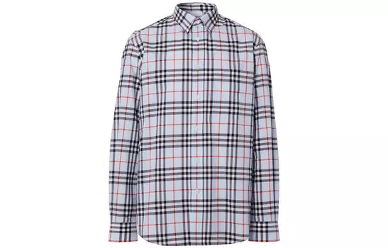 Мужская рубашка Burberry, светло-голубой