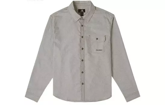 Мужская рубашка BUTTON серая Converse, серый