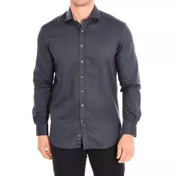 Мужская рубашка carnoustie10 с длинными рукавами и воротником с лацканами Cafe Coton, черный