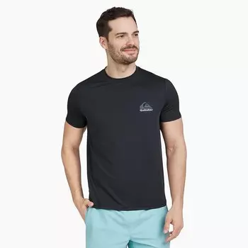 Мужская рубашка для плавания с короткими рукавами Quiksilver для серфинга, черный