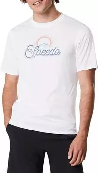 Мужская рубашка для плавания Speedo с короткими рукавами и графическим рисунком