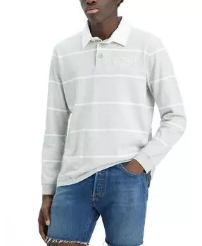 Мужская рубашка для регби свободного кроя с длинными рукавами Levi's, серый