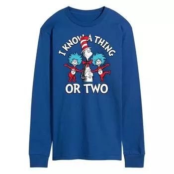 Мужская рубашка Dr Seuss Know A Thing Or Two с длинным рукавом Licensed Character