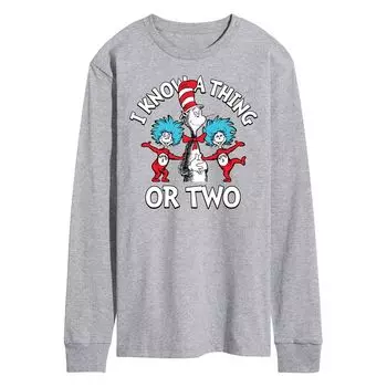 Мужская рубашка Dr Seuss Know A Thing Or Two с длинным рукавом Licensed Character