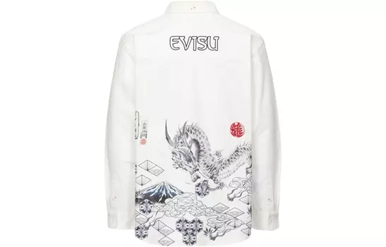 Мужская рубашка EVISU, Белый