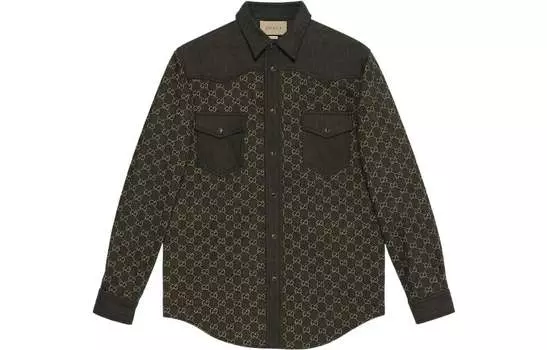Рубашка мужская Gucci, черный / золотой