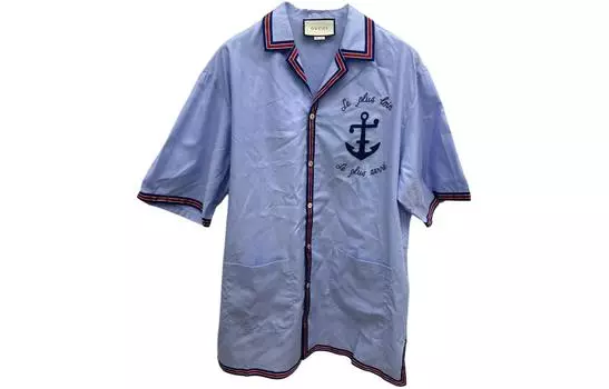 Мужская рубашка Gucci, синий