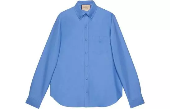 Мужская рубашка Gucci, синий
