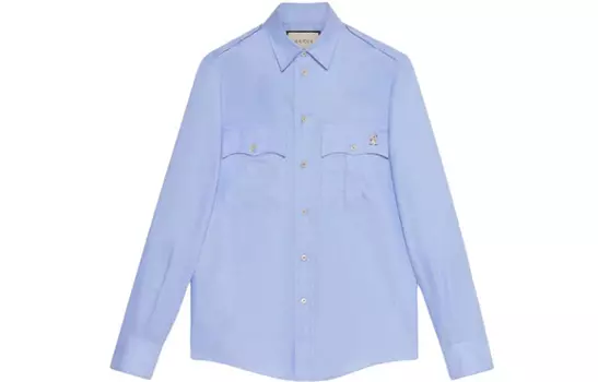 Мужская рубашка Gucci, синий