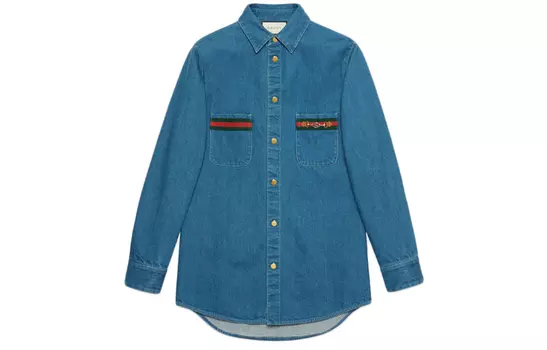 Мужская рубашка Gucci, синий