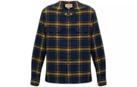 Мужская рубашка Gucci, синий