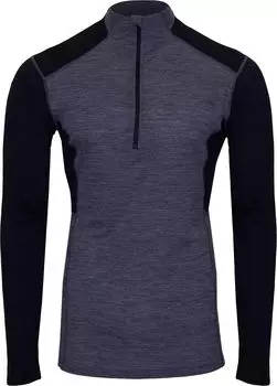 Мужская рубашка Hot Chillys из шерсти мериноса с застежкой-молнией и молнией, зеленый/черный