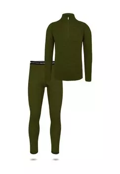 Мужская рубашка и трусы с длинными рукавами из мериноса Канберра/Сидней normani, зеленый