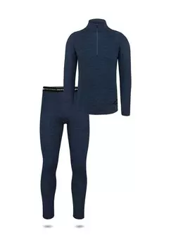 Мужская рубашка и трусы с длинными рукавами из мериноса Канберра/Сидней normani, темно-синий