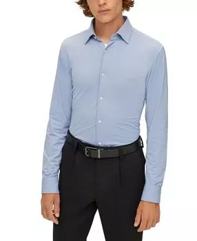 Мужская рубашка из эластичного джерси стандартного кроя boss Hugo Boss, мульти