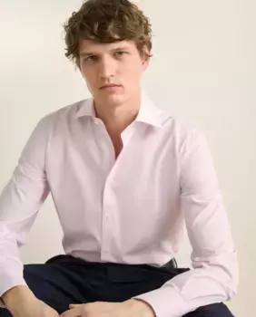 Мужская рубашка из египетского хлопка с длинными рукавами Emidio Tucci, розовый