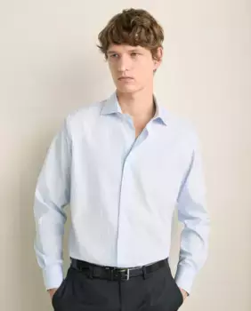 Мужская рубашка из египетского хлопка с длинными рукавами Emidio Tucci, синий