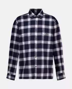 Мужская рубашка из фланелевой ткани Dustin, синий