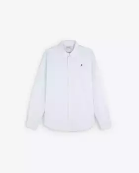 Мужская рубашка из хлопка в полоску, прямого кроя Scalpers, голубой