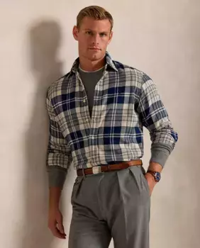 Мужская рубашка из матовой фланели стандартного кроя Polo Ralph Lauren, мультиколор