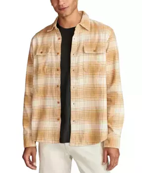 Мужская рубашка из мягкого фланеля Plaid Cloud Lucky Brand, слоновая кость/кремовый