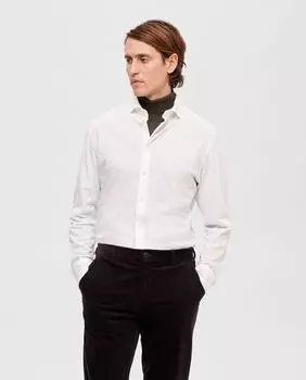 Мужская рубашка из пике Selected, белый