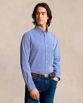 Мужская рубашка из поплина стандартного кроя Polo Ralph Lauren, темно-синий