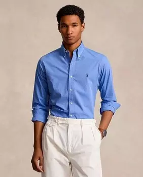 Мужская рубашка из поплина стандартного кроя Polo Ralph Lauren, синий