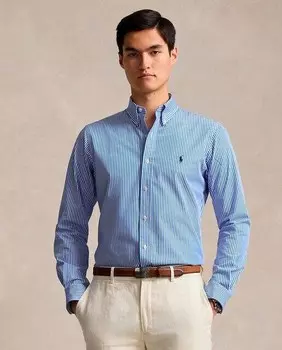 Мужская рубашка из поплина стандартного кроя Polo Ralph Lauren, синий