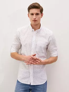 Мужская рубашка из поплина стандартной посадки с длинными рукавами LCWAIKIKI Classic