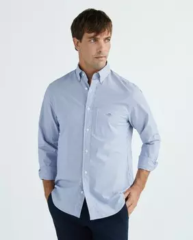 Мужская рубашка из поплина в тонкую полоску Gant, красный