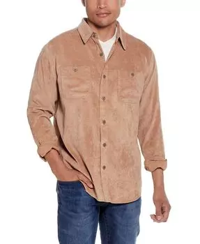 Мужская рубашка из тонкого вельвета стрейч Weatherproof Vintage, тан/бежевый