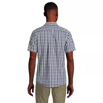 Мужская рубашка из жатого хлопка на пуговицах Lands End Lands' End