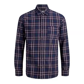 Мужская рубашка jjplain, предварительная проверка Jack & Jones, черный